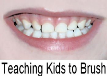 teaching kids to brush